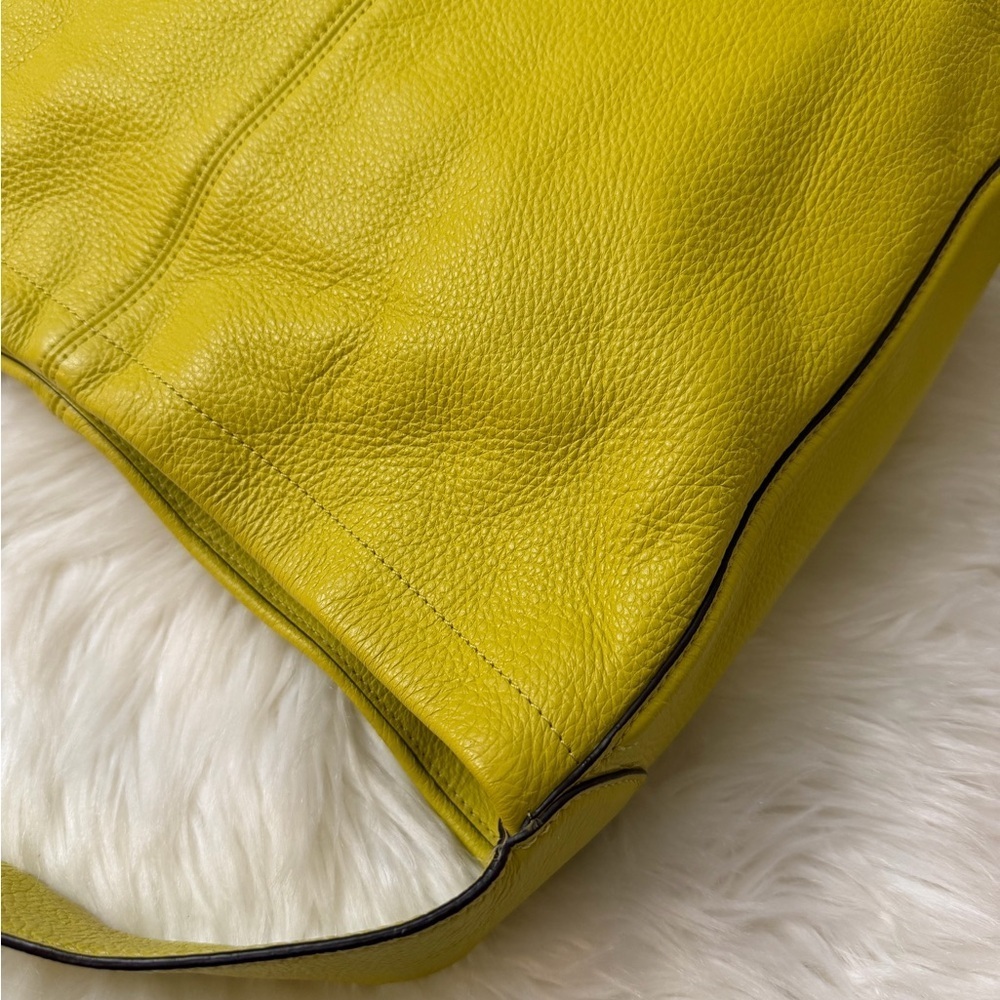 Coach Vibrant Yellow Leather Hobo Bag - Picture 8 of 12
